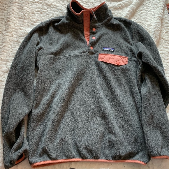Patagonia Jackets & Blazers - Patagonia synchilla Fleece Pullover Jacket Grey